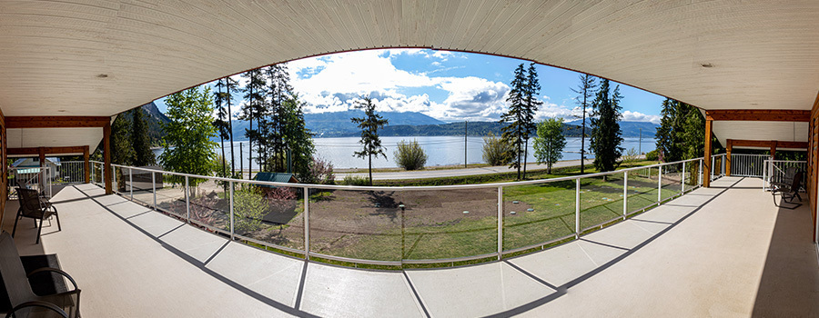 panorama of the Lodge Balcony view