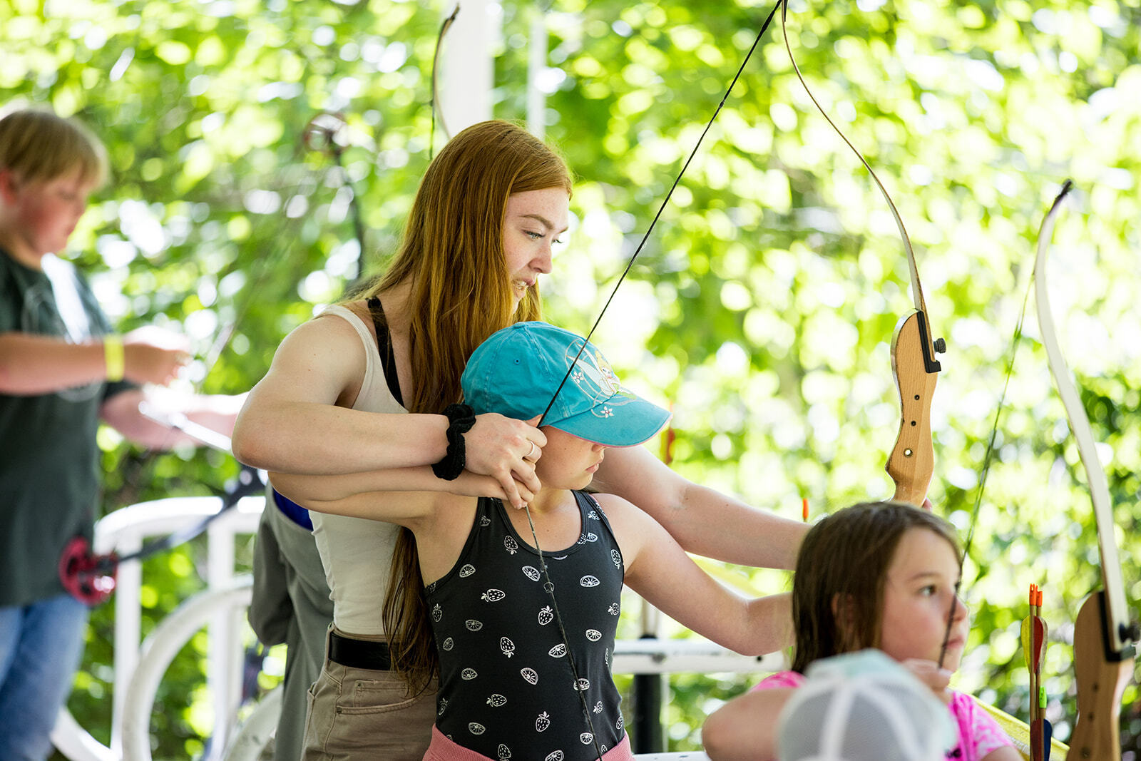 Archery Skill block instructor assistance