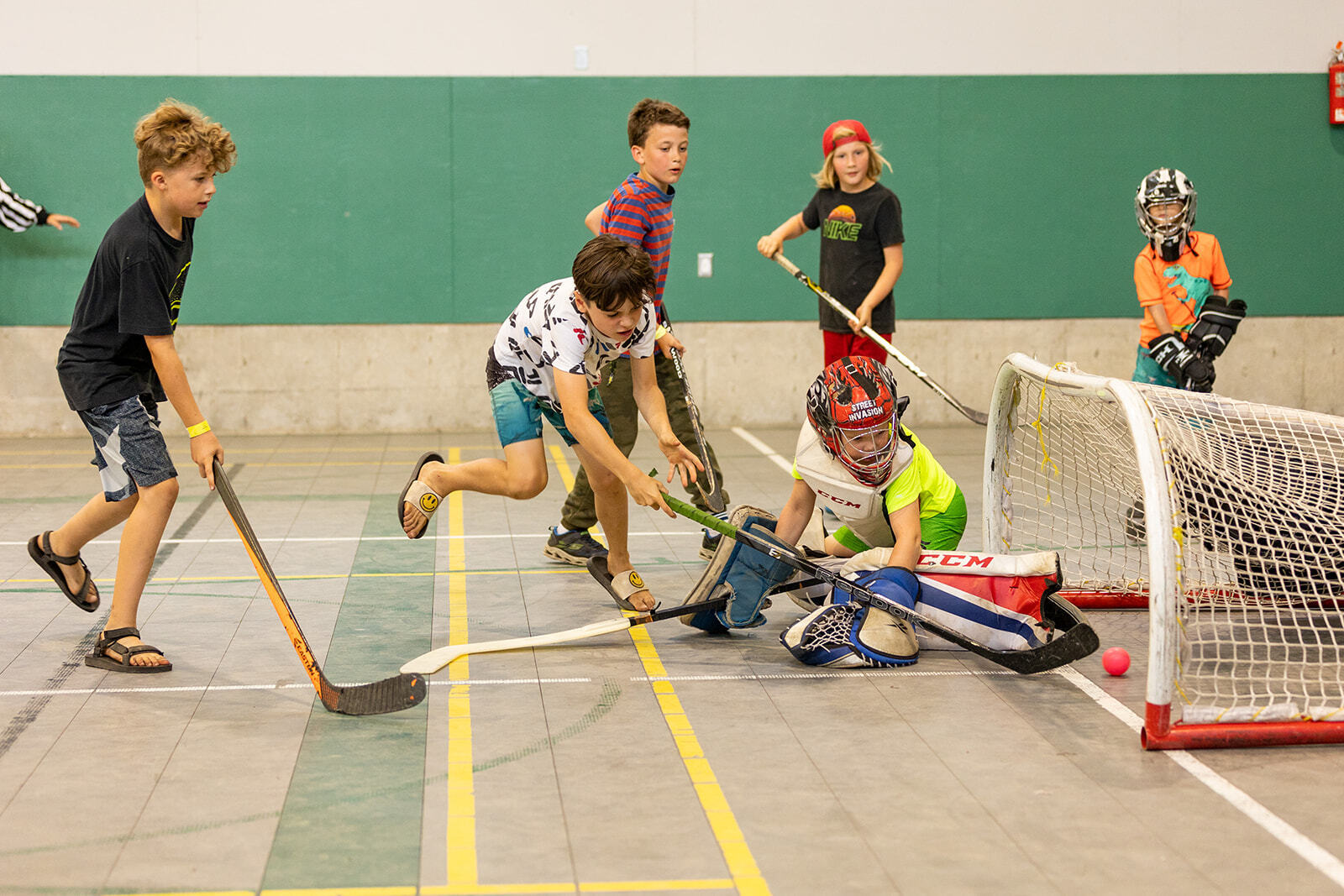 Floor Hockey skill block
