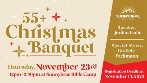 Header Image for 55+ Christmas Banquet || Registration is now OPEN