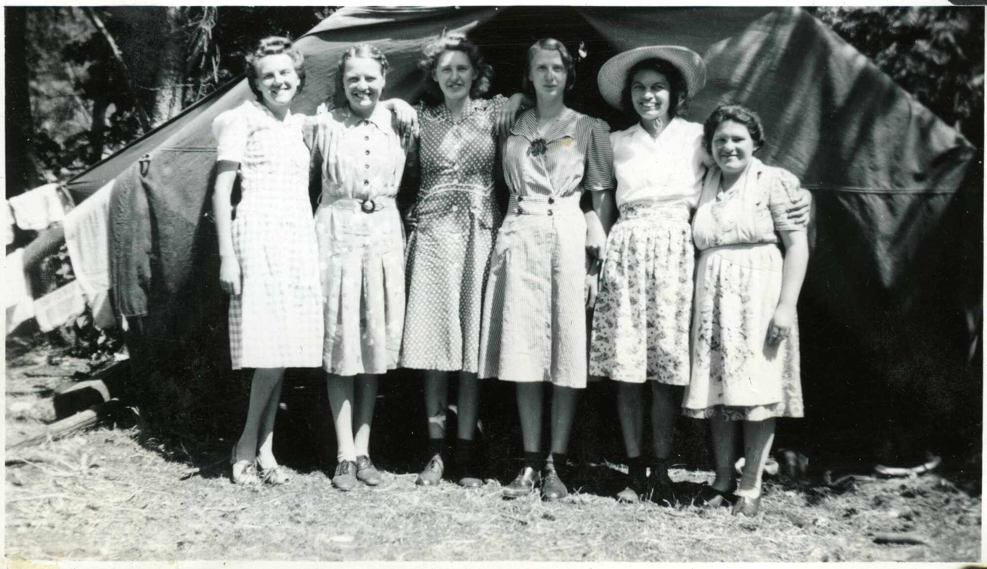 Staff Workers L to R Vera Hausfeld Edna Hausfeld Agda Schmidt Hazel Swadling and Mary Aslin 194