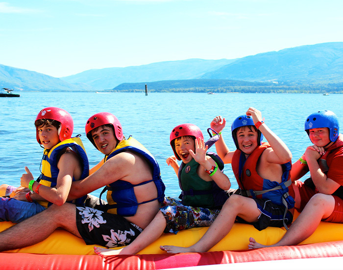 boys cabin on banana boat