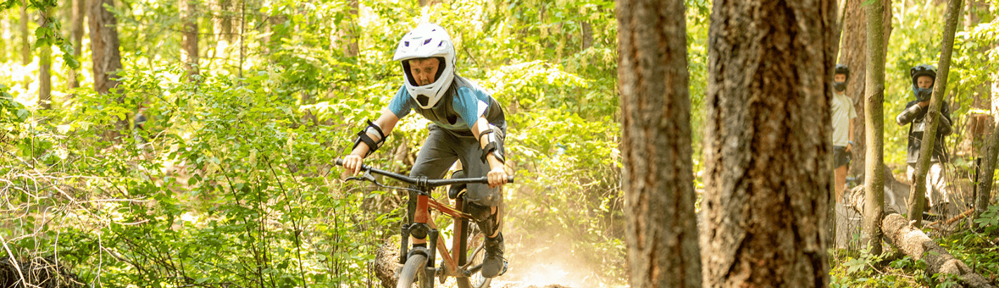 dirt jumper in the forest